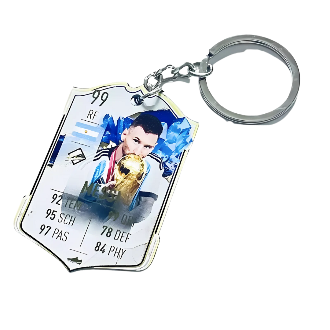 Football Score Card Keychain