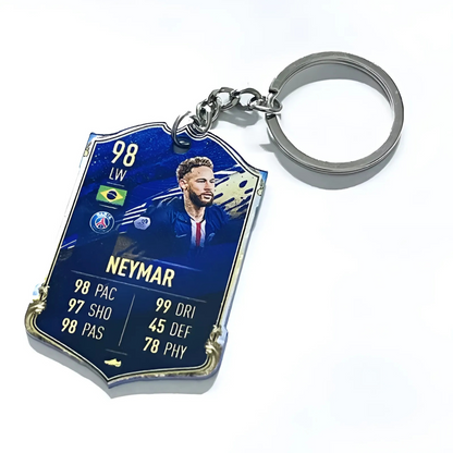 Football Score Card Keychain