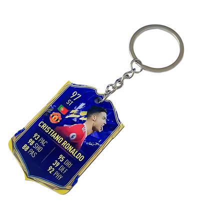 Football Score Card Keychain